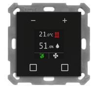 Unità di estensione temperatura ambiente KNX Smart 55, Nero opaco SCN-RTN55S06.01 | MDT | SCN-RTN55S06.01 | Regolatore temperatura ambiente