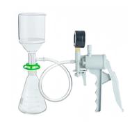unità di filtro a vuoto sterili Dispositivo di filtrazione da 250 ml/500 ml/1000 ml con pompa for vuoto manuale, imbuto filtrante for beuta di aspirazione in vetro(1000ml)