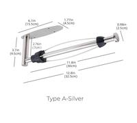 Unità di mensole Cucina Scaffale Porta rotolo di carta igienica adesivo in acciaio inox, porta rotolo di carta igienica a parete, gancio for WC, Kitchen Counter, bagno, scaffale portaoggetti(Type A-si