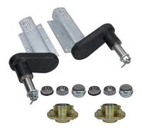 Unità di sospensione per rimorchio 350 kg assi stub estesi con coppia mozzi P...