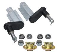 Unità di sospensione per rimorchio 350 kg sottoassi estesi con coppia mozzi P...