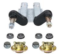 Unità di sospensione per rimorchio zincate 550 kg e mozzi PCD (coppia) da 100...