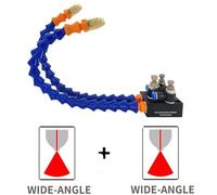 Unità di spruzzatura for lubrificazione a nebulizzazione di refrigerante a doppio ugello, spruzzatore di raffreddamento a nebulizzazione for torni CNC, fresatrici, trapani, macchine utensili for incis