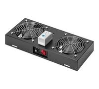 Digitus Roof ama i moduli per abitazioni a 19 pareti 2 Lweiter ral9005 Black DN-19 Fan-WM-T-SW