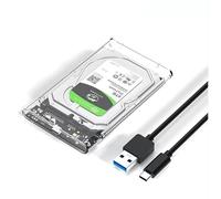 Unità disco rigido esterno 2.5" SATA USB C 3.1 Ge1 Disco 5Gbps per SATA SSD e HDD 7 mm/9.5 mm di accelerazione compatibile UASP&Trim senza attrezzi Incluso Cavo USB C per PC portatile PS4 Xbox