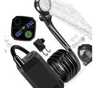 Unità doccia flessibile da esterno con materassi a ventosa e ricarica di tipo C, per doccia da campeggio e viaggi di gruppo