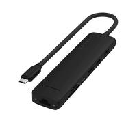 Satechi Adattatore multiporta USB C 7 in 1 con HDMI 4K, ricarica PD 100 W, 2 porte dati USB-A, lettori di schede micro / SD per MacBook, Windows - Nero