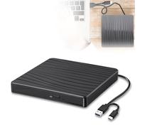 Unità DVD esterna USB 3.0 e Type-C portatile CD DVD +/-RW ROM drive per computer portatile PC desktop, CD DVD Burner Reader compatibile con sistemi operativi Windows XP / 2003 / Vista /7 /8/10/11