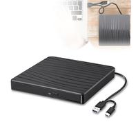Unità DVD esterna USB 3.0 e Type-C portatile CD DVD +/-RW ROM drive per computer portatile PC desktop, CD DVD Burner Reader compatibile con sistemi operativi Windows XP / 2003 / Vista /7 /8/10/11
