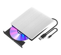 Unità DVD esterna USB 3.0 USB C Masterizzatore CD CD/DVD +/-RW Unità ottiche Lettore e scrittore DVD CD ROM portatile sottile for PC Laptop