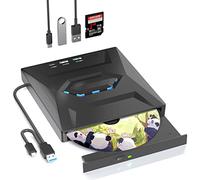 Unità DVD USB portatile - masterizzatore RW, box per unità ottica esterna, plug & play, per laptop e PC desktop