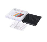 Unità esterna per CD DVD USB 3.0 tipo C, portatile, ultra sottile, masterizzatore e masterizzatore ottico (nero)