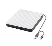 Unità esterna USB 3.0 Tipo C 2 in 1 sottile e proteggibile, unità CD-RW, masterizzatore DVD-ROM, lettore for PC, laptop, Windows, MacOS