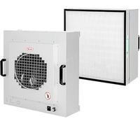unità Filtro Ventola Purificatore d'Aria Efficiente Industriale | Cappa A Flusso Laminare Verticale | Filtro Hepa, 22,4" X 22,4" per La Pulizia di Classe 100/0,5um, Laboratorio di Officina