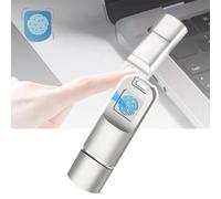 Unità flash USB con sblocco impronte digitali, grande capacità crittografata USB, trasferimento veloce, barra di archiviazione crittografata per Android/PC (5,5 x 1,7 x 0,6 cm), argento+64 g