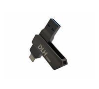 Unità Flash USB DLH DY-KU4972 128 GB USB Type-A e Type-C Grigio Metallo