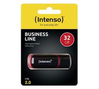 Unità flash USB Intenso 32GB USB 2.0 nera e rossa con cappuccio