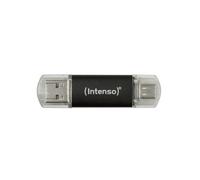 Intenso Twist Line 128 GB - Chiavetta USB Dual 3.2 Gen 1x1, USB-C e USB-A, 70 MB/s, antracite