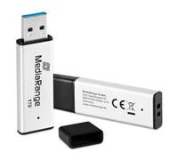 Unità flash USB MediaRange MR1905-1 1TB USB 3.2 Gen 1 400MB/s Nero Argento