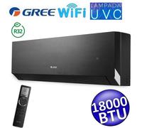 Unità interna R32 Gree CLIVIA black WiFi 18000 btu 5.0 Kw - lampada UVC - mono