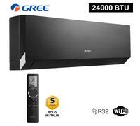Unità interna R32 Gree CLIVIA black WiFi 24000 btu 7.0 Kw - lampada UVC - mono