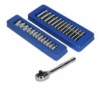 Unità metrica bassa 1/4" + profondità 6 prese laterali 4 - 14 mm + cricchetto...