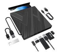 Unità Ottica Esterna Masterizzatore Dvd Espansione Computer Unità Ottica Multifunzione USB Doppia Interfaccia Facile Da Usare(7 ni 1)