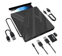 Unità Ottica Esterna Masterizzatore Dvd Espansione Computer Unità Ottica Multifunzione USB Doppia Interfaccia Facile Da Usare(5 ni 1)