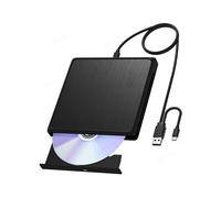 Unità Ottica Esterna USB3.0 CD DVD RW con Cavo Dati Lungo, Lettore CD/DVD, Masterizzatore, Scrittore per Laptop, Desktop, PC11 10