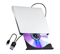 Unità Ottica Portatile CD/DVD Esterna 2 In 1 USB 3.0, Lettore +/-RW, Masterizzatore Salvaspazio