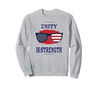 Unità Patriottica Forza Bandiera USA Orgoglio Americano Felpa