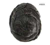 Unità sistema di sostituzione dei capelli umani da uomo pelle sottile pezzo d...
