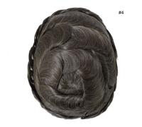 Unità sistema di sostituzione dei capelli umani da uomo pelle sottile pezzo d...