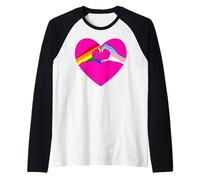 unità solidarietà Amore LGBTQI Empowerment Uniti Arcobaleno Maglia con Maniche Raglan