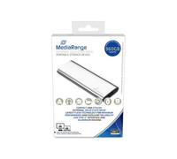 Unità SSD MediaRange MR1103 900GB M.2 USB Tipo C 3.2 Gen 2 450MB/s Argento