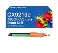 Unità tamburo compatibile per unità fotoconduttore Lexmark 76C0PK0 76C0PV0, compatibile con stampante Lexmark CS921de CS923de CX920de CX921de CX922de,CX921de-Yellow