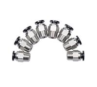 UniTak3D 8Pcs PC4-M10 Connettore per Tubo Bowden Pneumatico Diritto Accoppiatore Hotend per Estrusore Bowden Compatibile con le Stampanti 3D Ender 3