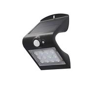 Unitec 30911 - Lampada solare a LED con sensore di movimento a 120°, 1,5 Watt, 220 lumen, 4000 K, IP65, colore: Nero