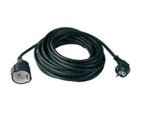 Unitec 44567 - Prolunga con spina schuko, H05VV-F 3G 1, 5 mm², 10 m, colore: Ne