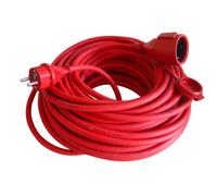 Unitec 44590 cavo prolunga in gomma, H05RR-F 3 G1,5 mm², 25 m, rosso