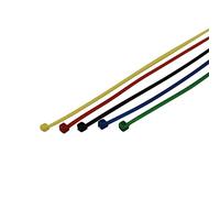 Unitec 44746 Set di Fascette stringicavo, 150 x 2,5 mm, Colori Assortiti, Nero, Blu, Verde, Set di 50 Pezzi