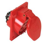 Unitec 47416L, Presa CEE da incasso, inclinata 16A, 5 poli