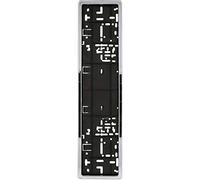 Unitec 84524 - Portatarga curvo in cromo