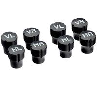 Unitec Cappucci Coprivalvola per Pneumatici, 8 Pezzi