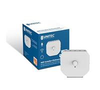UNITEC Interruttore touch WiFi, controllo tramite smartphone, tablet o assistente vocale, funzione touch, funzione memoria, illuminazione integrata, bianco