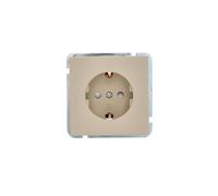 UNITEC Miami - Presa Schuko IP20 lucida, colore: Beige Sahara