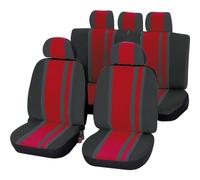 Unitec Newline 84958 Parte 14-Set coprisedili, Colore: Rosso/Nero