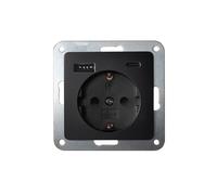 Unitec Presa USB tipo A/C Monaco, 230 V AC, 50 Hz, antracite, 1 pezzo
