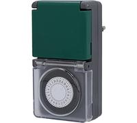 UNITEC Timer giornaliero analogico esterno 30 minuti di distanza mini grigio