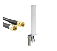 UniteCom Ad alte prestazioni 4G/5G MIMO Antenna esterna impermeabile Booster High Gain Pole Mount Heavy Duty Dual Input 10 metri SMA Cellulare Broadband Router Mobile Internet aereo (10M cavi)